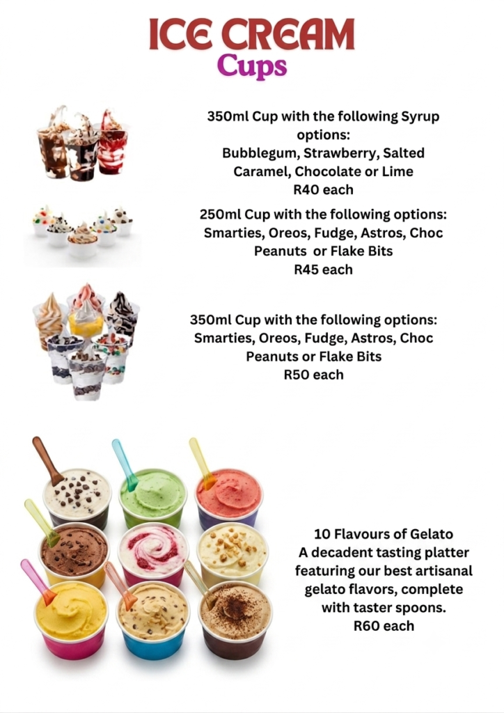 Kleinmond Ice cream and deserts